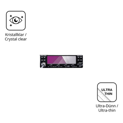 2x Schutzfolie klar für Midland 8001 Pro Display-Schutzfolie