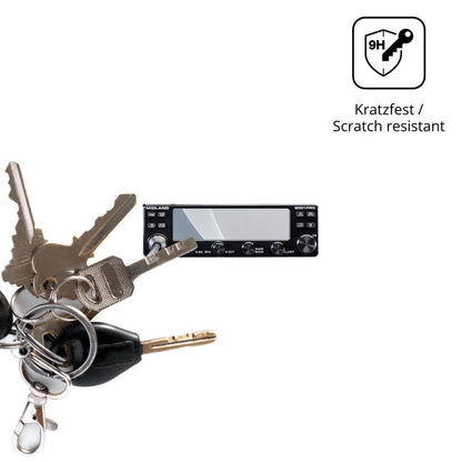 2x 9H Schutzfolie matt für Midland 8001 Pro Panzerfolie