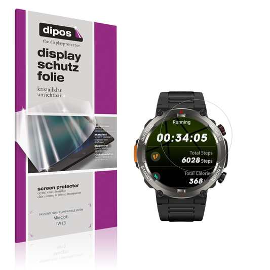 Klare Displayschutzfolie von dipos passend für Miecgth IW13, präziser Zuschnitt und blasenfrei montiert