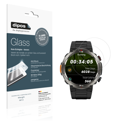 Klare Displayschutzfolie von dipos passend für Miecgth IW13, 9H kratzfest und blasenfrei montiert