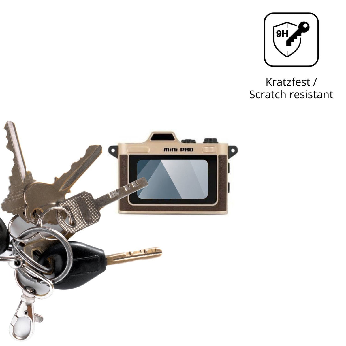 dipos Displayschutz für Minolta MNBM1 Mini Pro, transparente Oberfläche, perfekte Passform auch für die Rundungen