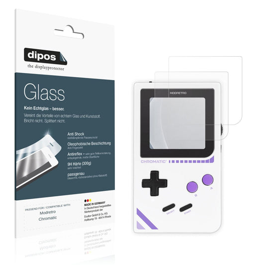 Matte Displayschutzfolie von dipos passend für Modretro Chromatic, 9H kratzfest und blasenfrei montiert