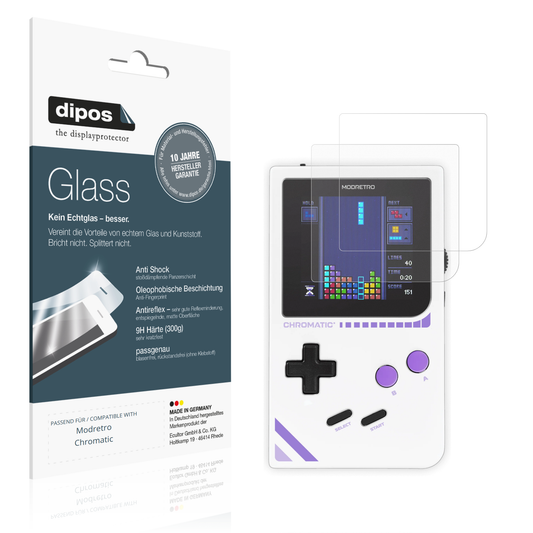 Matte Displayschutzfolie von dipos passend für Modretro Chromatic, 9H kratzfest und blasenfrei montiert
