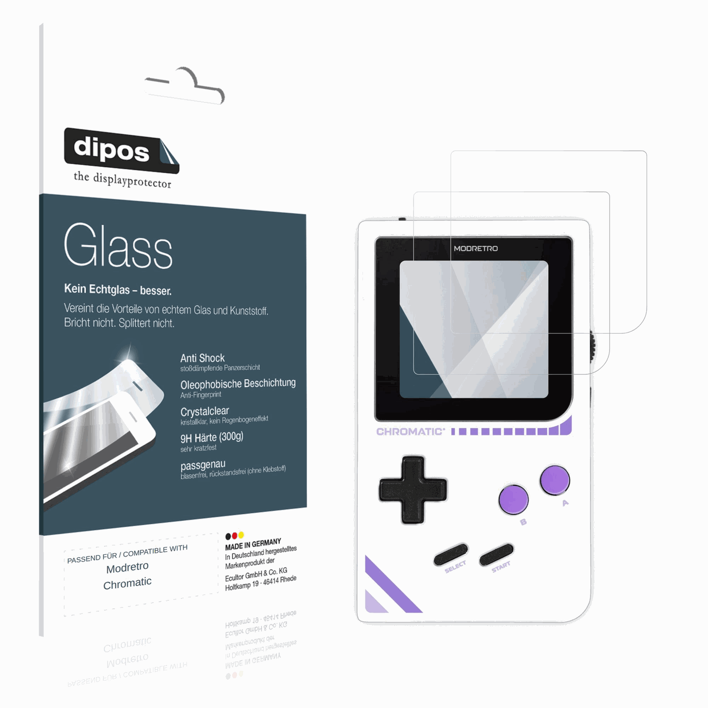 dipos Displayschutz für Doogee U13 Pro 13.4, transparente Oberfläche, perfekte Passform auch für die Rundungen
