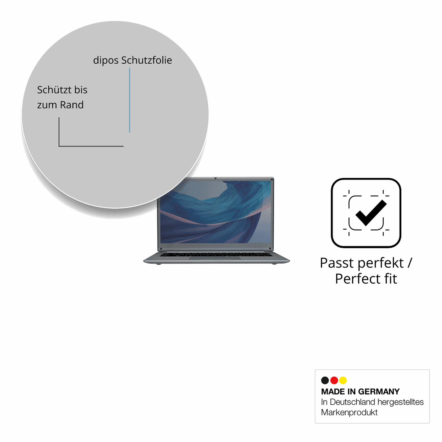 Schutz gegen Kratzer auf dem Morostron LeadBook T15 15.6 Zoll Glas durch Schlüssel oder Ähnliches