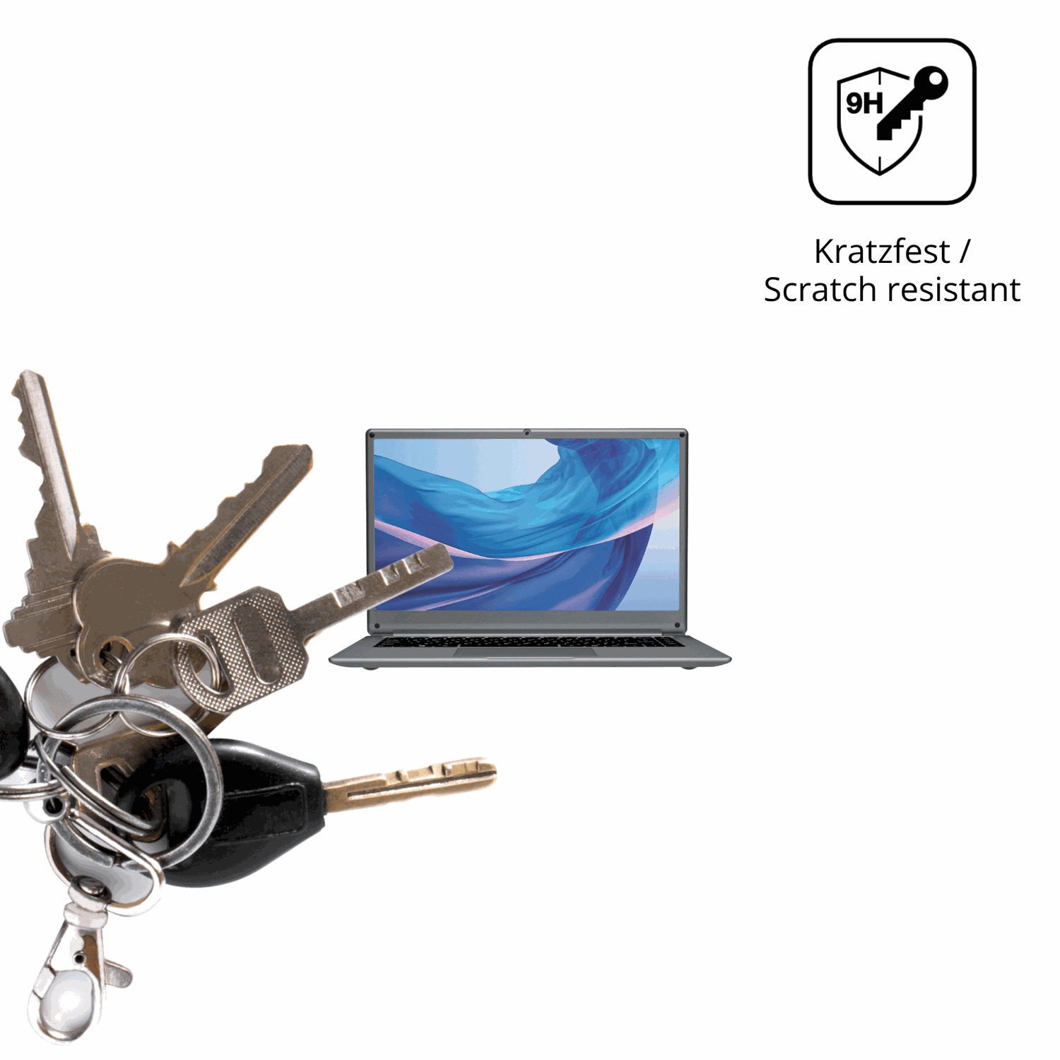 dipos Displayschutz für Morostron LeadBook T15 15.6 Zoll, mattierte Oberfläche, robuste Festigkeit und perfekte Passform