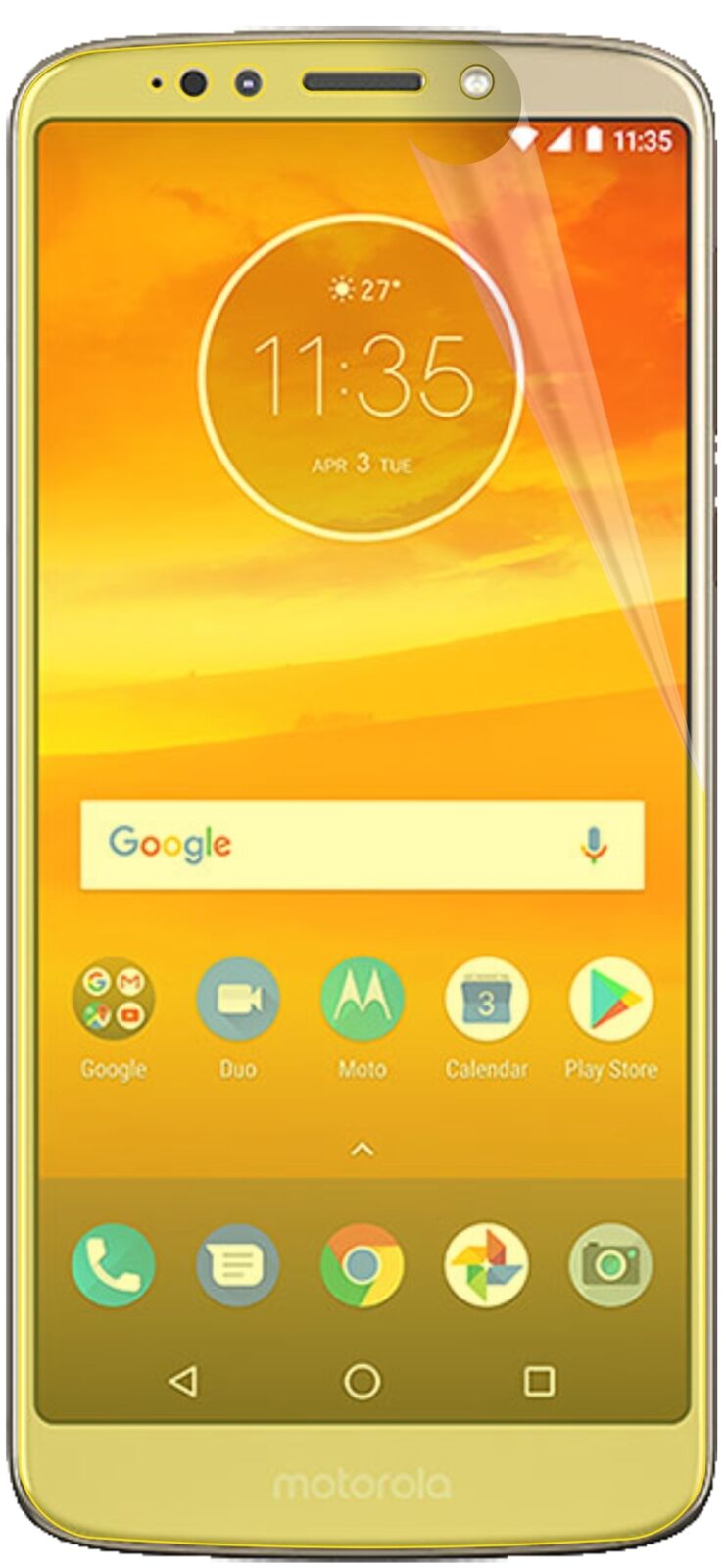 dipos Displayschutz für Motorola Moto E5, transparente Oberfläche, geringe Dicke und perfekte Passform