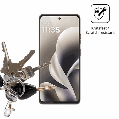 dipos Displayschutz f�r Motorola Moto G Power 2026, transparente Oberfl�che, perfekte Passform auch f�r die Rundungen
