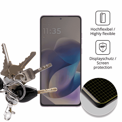 dipos Displayschutz für Motorola Moto G Stylus 5G 2026, mit Blickschutzfilter und perfekter Passform auch für die Rundungen