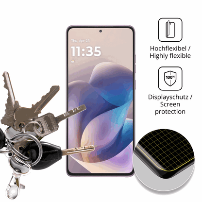 dipos Displayschutz für Motorola Moto G Stylus 5G 2026, transparente Oberfläche, perfekte Passform auch für die Rundungen