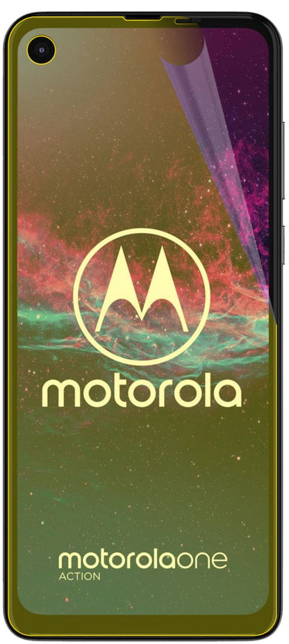 dipos Displayschutz für Motorola One Action, transparente Oberfläche, geringe Dicke und perfekte Passform