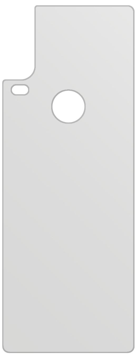 dipos Displayschutz für Motorola One Action Rückseite, mattierte Oberfläche, geringe Dicke und perfekte Passform