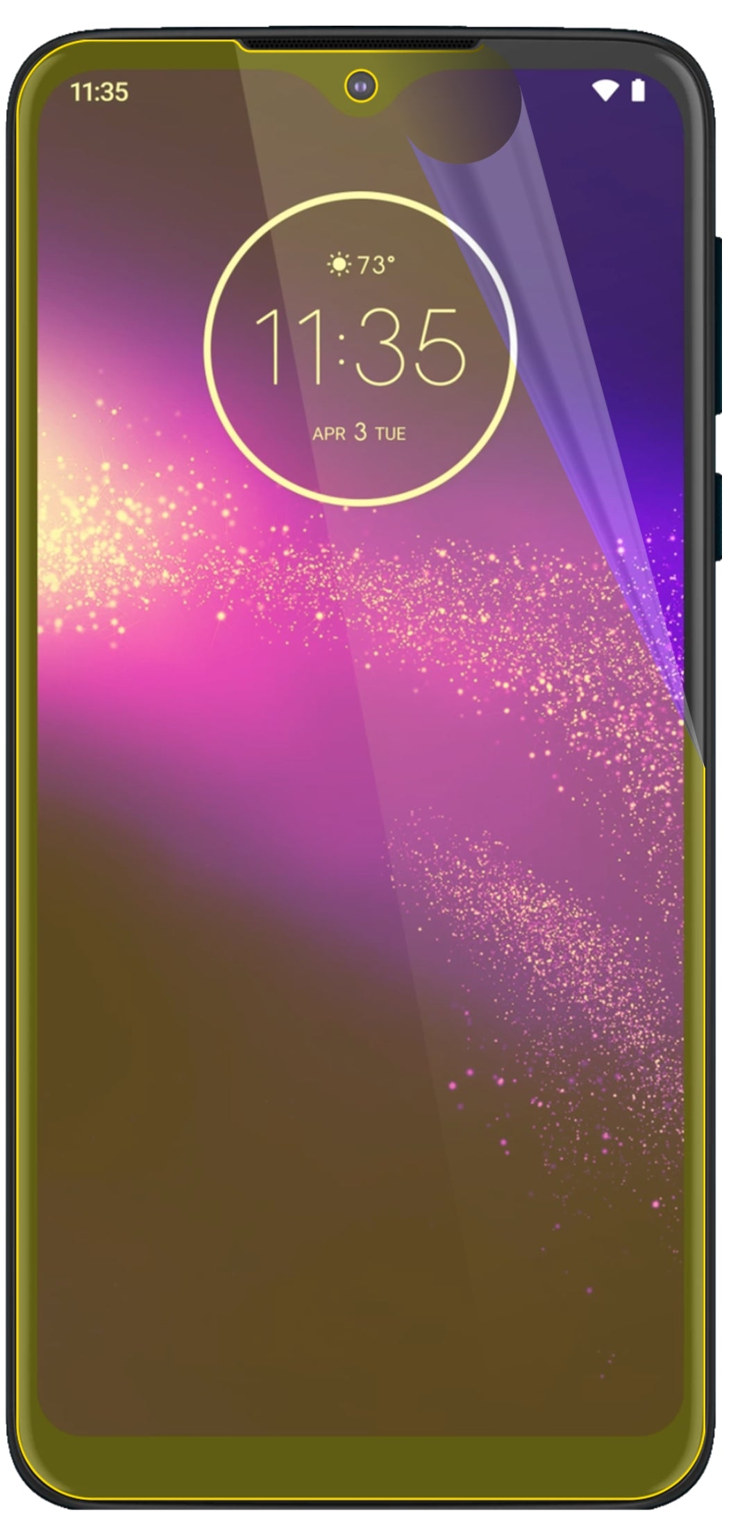 dipos Displayschutz für Motorola One Macro, transparente Oberfläche, geringe Dicke und perfekte Passform