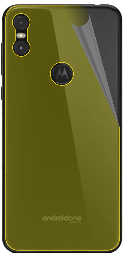 dipos Displayschutz für Motorola One Rückseite, transparente Oberfläche, geringe Dicke und perfekte Passform