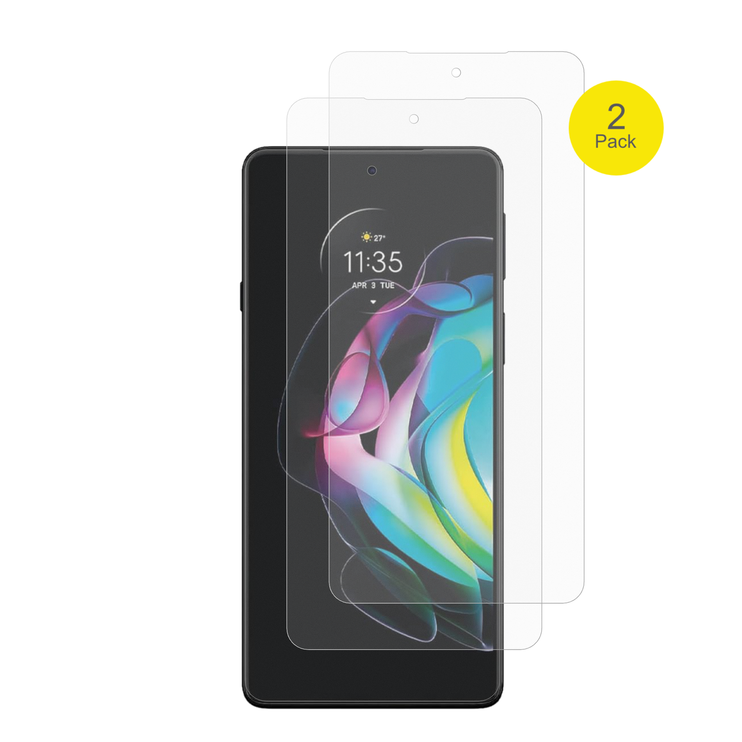 2x Full Cover Schutzfolie matt für Motorola Edge 20