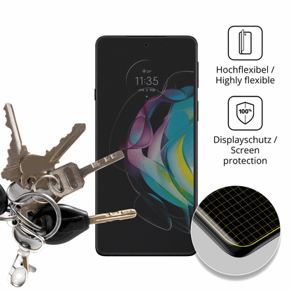 Full Cover Privacy Blickschutzfolie für Motorola Edge 20