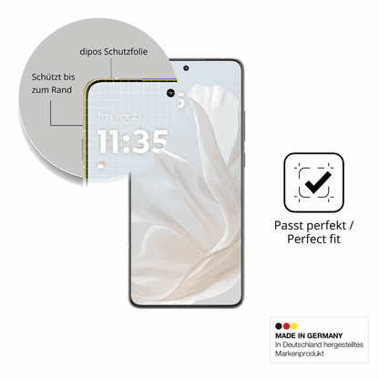 Besonders flexibler Displayschutz mit Anti-Shock-Schicht im Materialmix