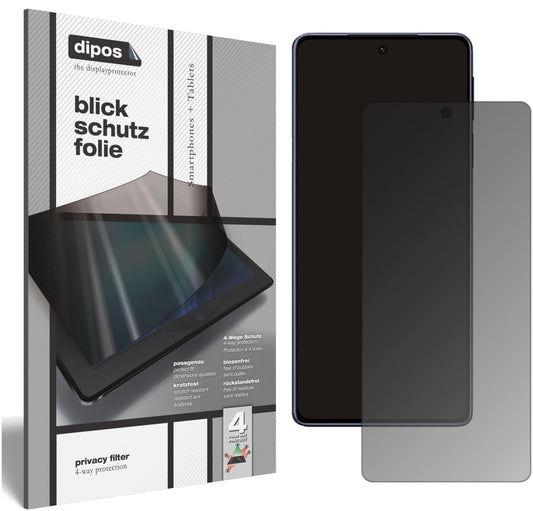 Blickschutzfolie von dipos passend für Motorola Edge X30, präziser Zuschnitt und blasenfrei montiert
