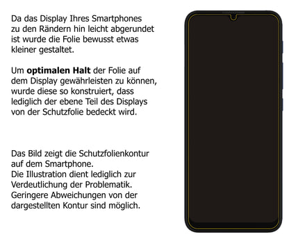 Blickschutzfolie für Motorola G20 SE matt Schutzfolie Privacy