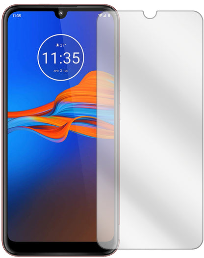 MotorolaMoto E6 Plus mit aufgebrachter dipos Displayschutzfolie, glasklare Darstellung ohne Einschränkungen