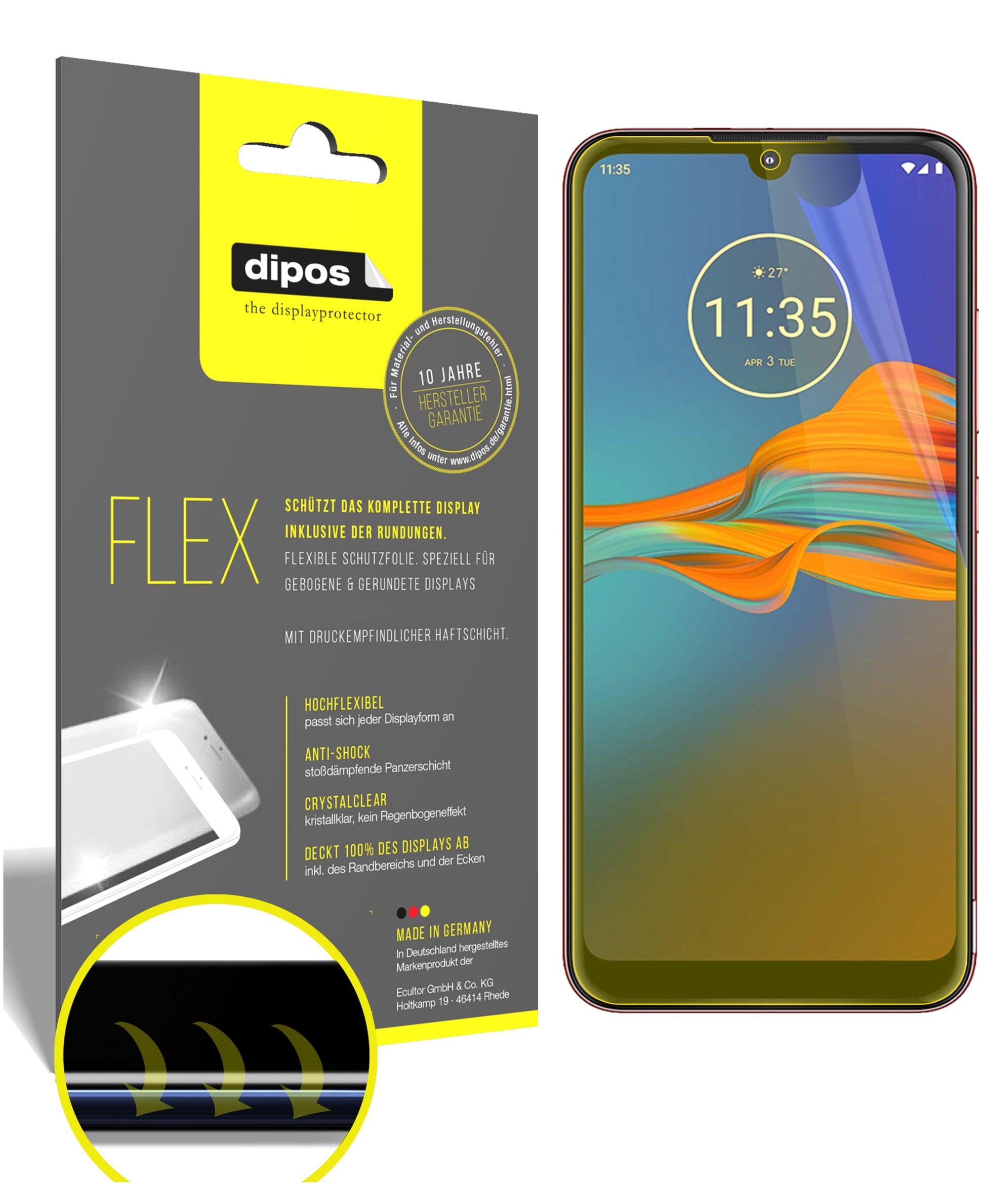 3D Full Cover Displayschutzfolie: Case-freundlicher Schutz mit perfekter Passform für dein Display. 