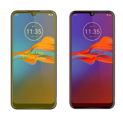 3x 3D Full Cover Schutzfolie für Motorola Moto E6 Plus