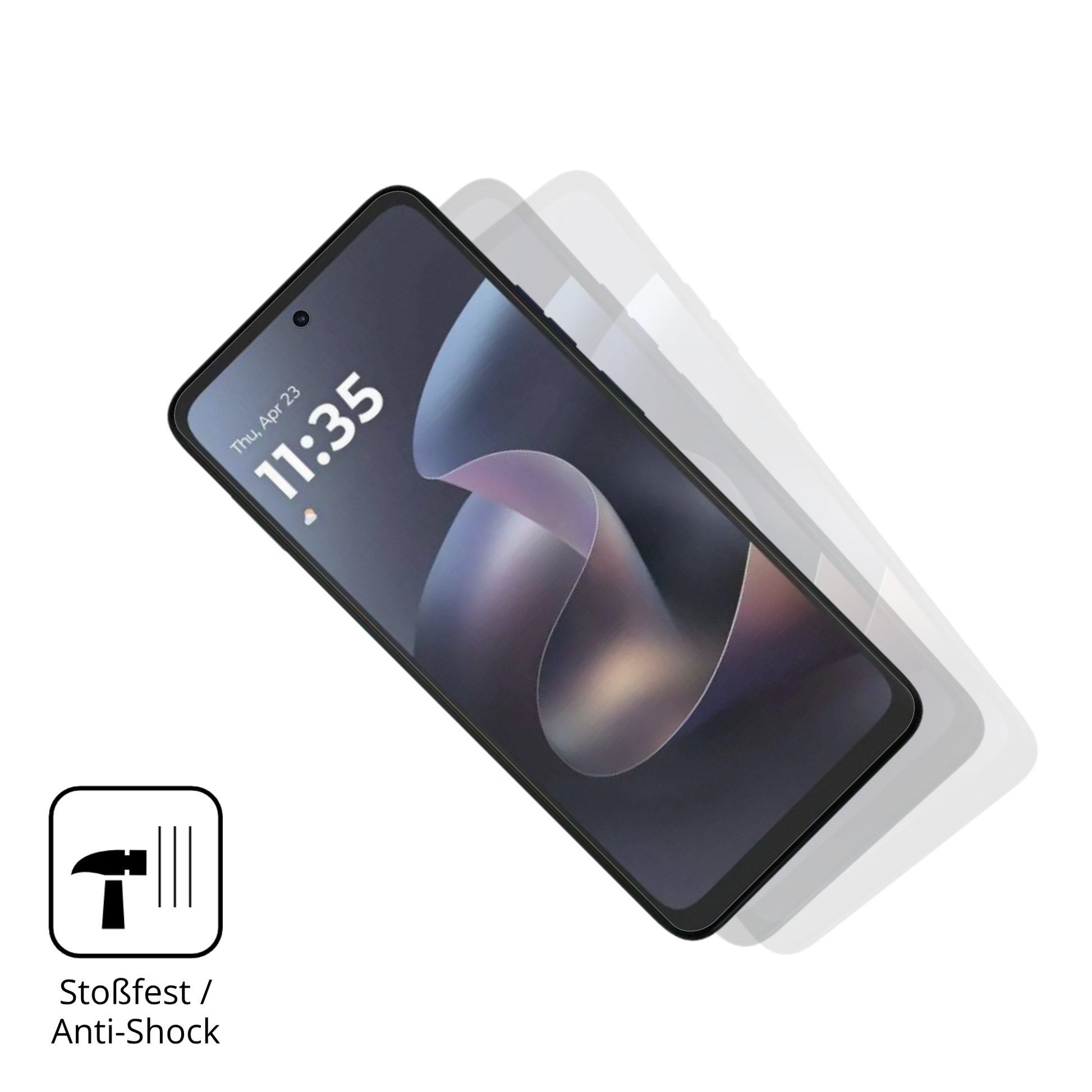 Schutz gegen Kratzer auf dem motorolamoto g 2026 Glas durch Schlüssel, Stöße gegen die Tischkante oder Stürze