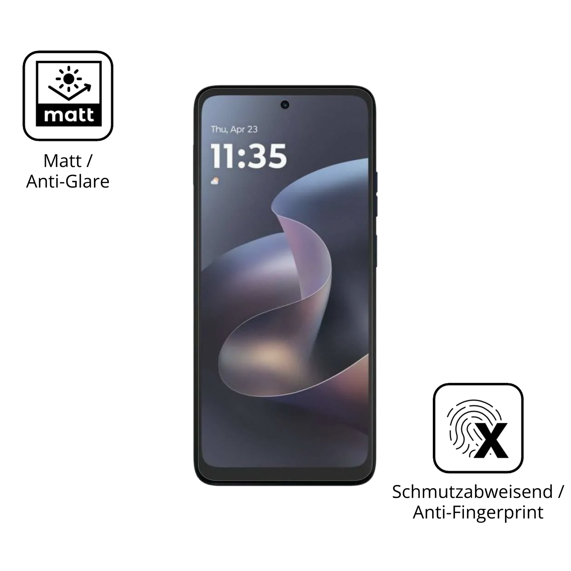 9H Hartbeschichtete, flexible Folie passend zugeschnitten für motorolamoto g 2026