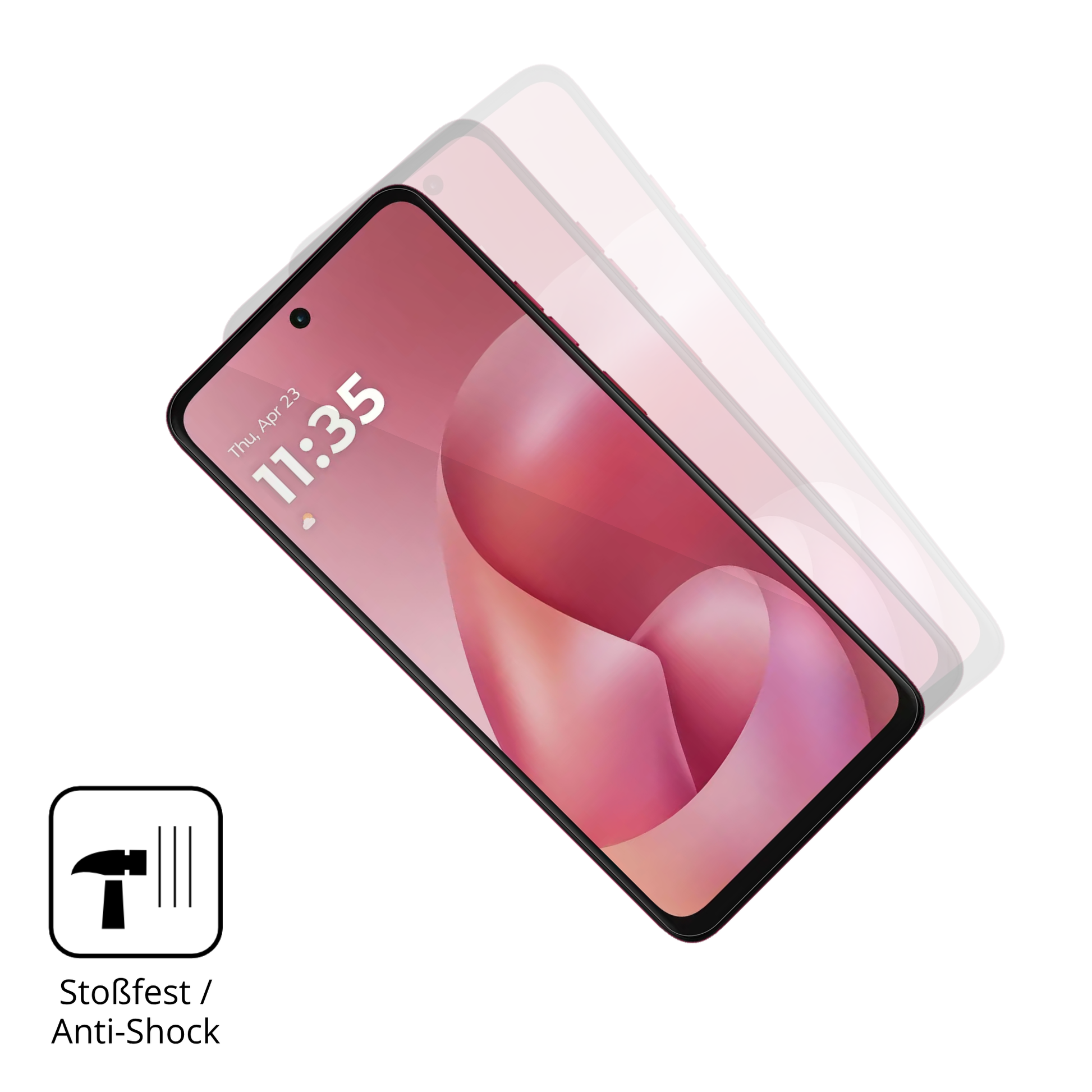 Schutz gegen Kratzer auf dem motorolamoto g57 power Glas durch Schlüssel oder Ähnliches