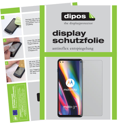 Matte Displayschutzfolie von dipos passend für Motorola Moto G 5G Plus, präziser Zuschnitt und blasenfrei montiert