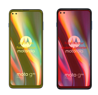 2x 3D Full Cover Schutzfolie für Motorola Moto G 5G Plus