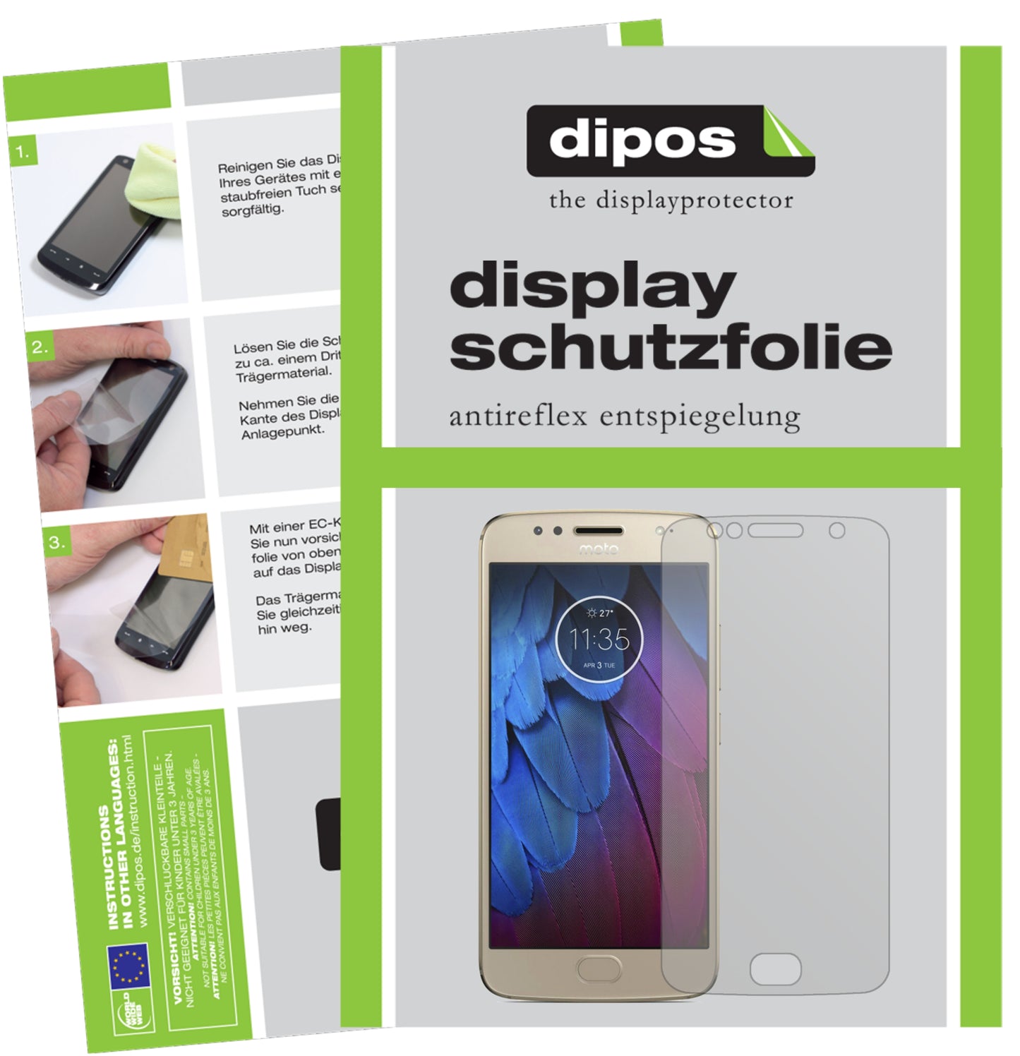 Displayschutzfolie passend für Motorola Moto G5s Plus