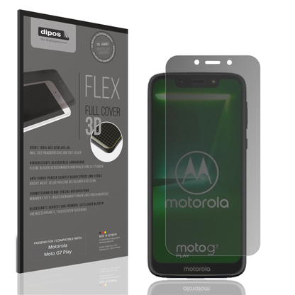 Blickschutzfolie von dipos passend für Motorola Moto G7 Play, 100% Displayabdeckung und blasenfreie Montage