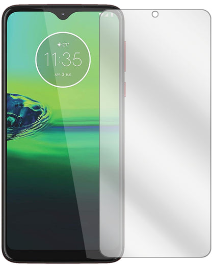 MotorolaMoto G8 Play mit aufgebrachter dipos Displayschutzfolie, glasklare Darstellung ohne Einschränkungen