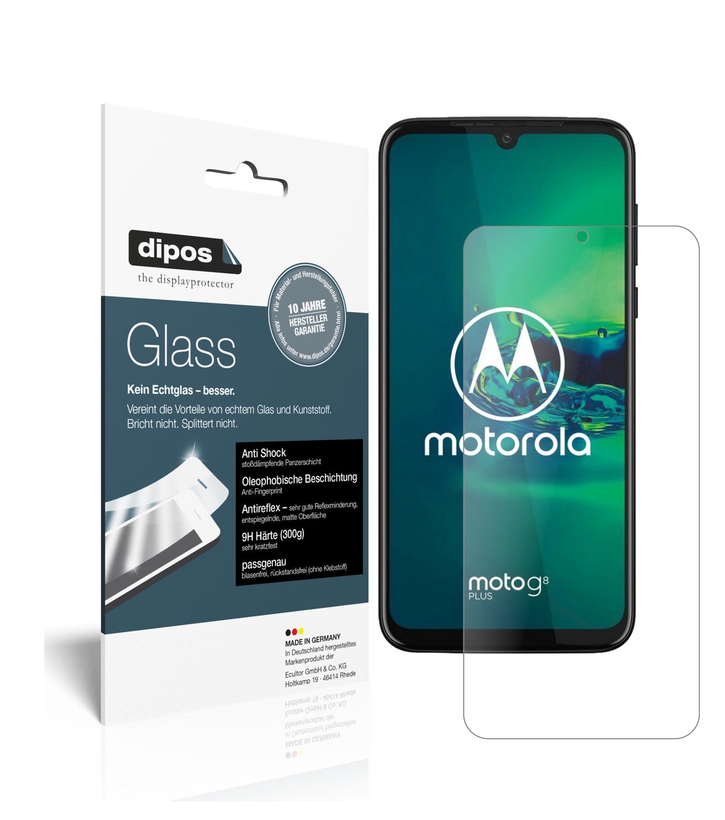 2x 9H Schutzfolie matt für Motorola Moto G8 Plus Panzerfolie