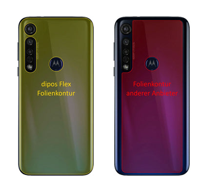 2x 3D Full Cover Schutzfolie für Motorola Moto G8 Plus Rückseite