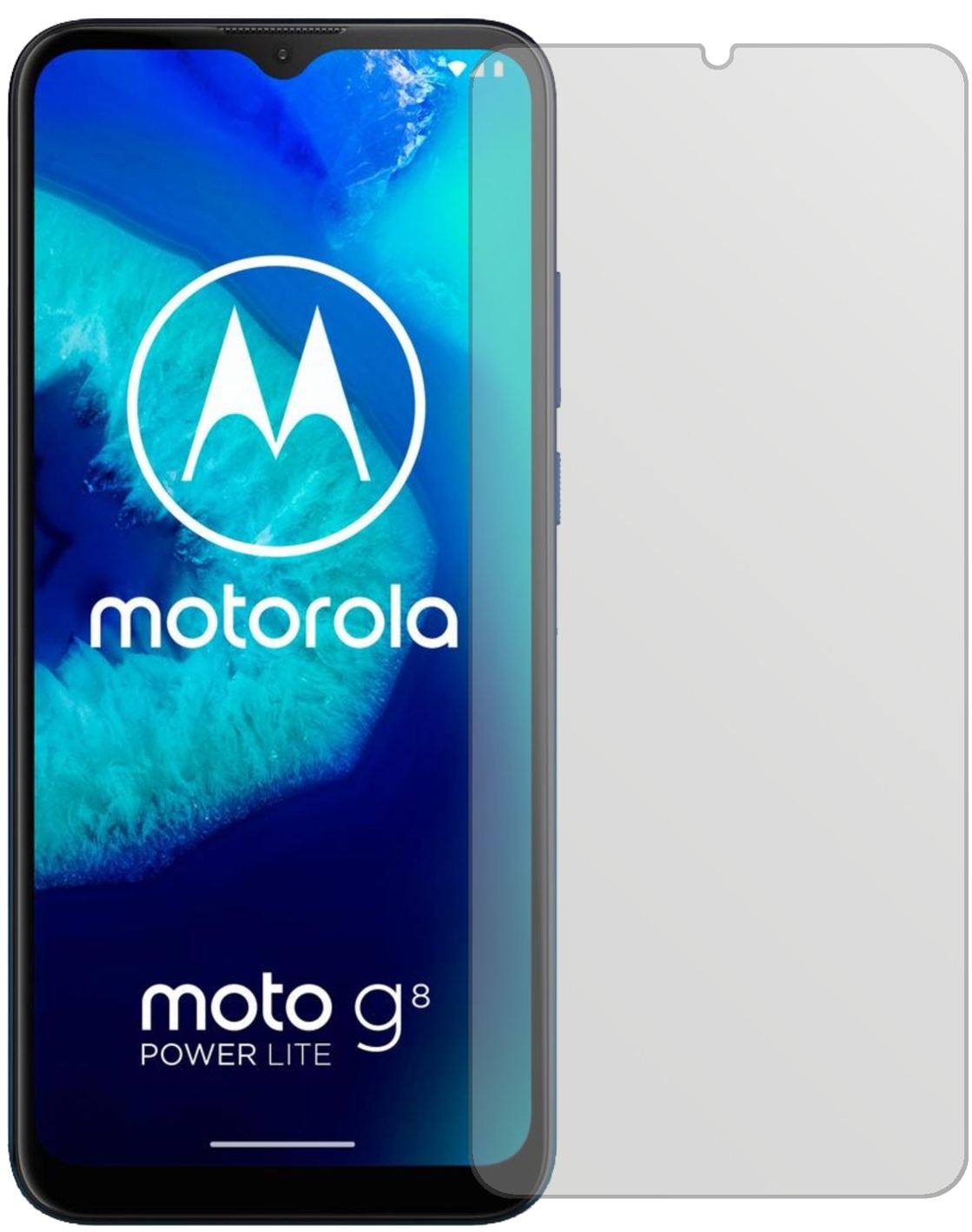 2x Schutzfolie matt für Motorola Moto G8 Power Lite Display-Schutzfolie