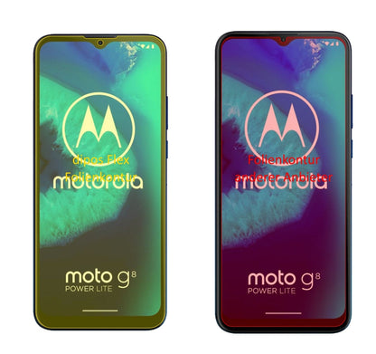 2x 3D Full Cover Schutzfolie für Motorola Moto G8 Power Lite