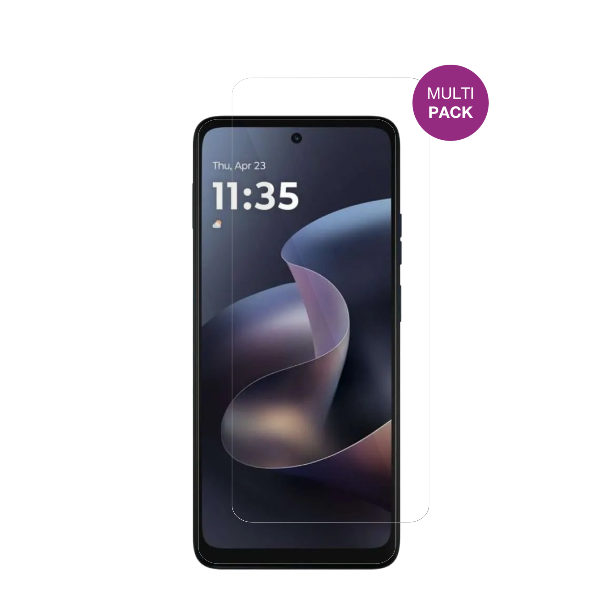 motorolamoto g play 2026 mit aufgebrachter dipos Displayschutzfolie, glasklare Darstellung ohne Einschränkungen