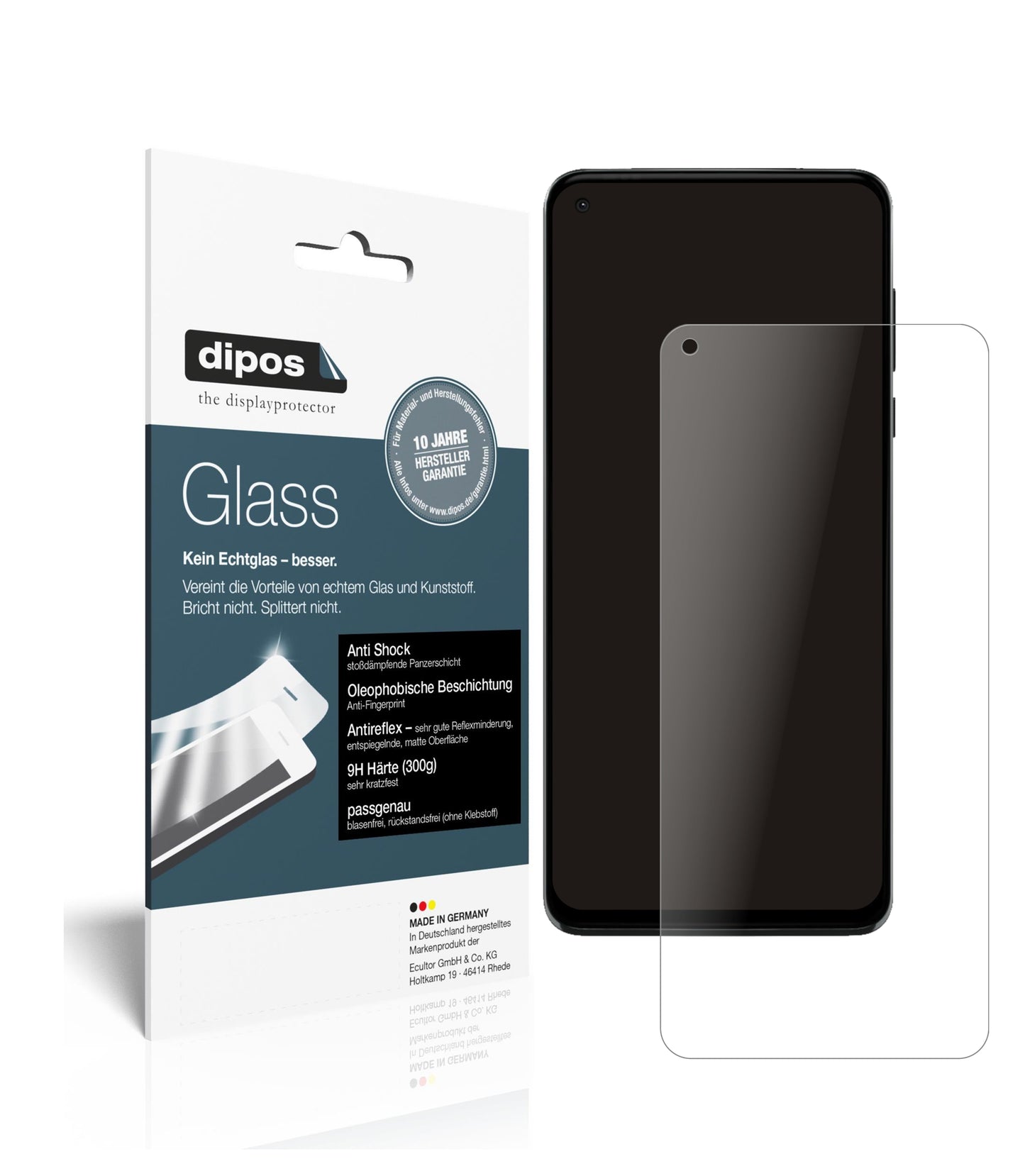 Mattes Panzerglas: Schutz vor Brüchen, Fingerabdrücken und Bildschirmblendung für Motorola-Moto G Stylus (2021)