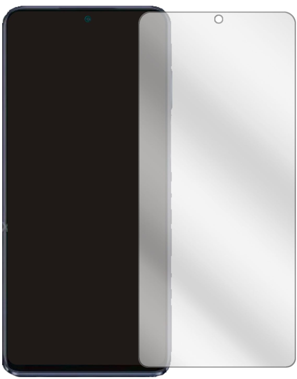 MotorolaMoto G Stylus (2022) mit aufgebrachter dipos Displayschutzfolie, glasklare Darstellung ohne Einschränkungen