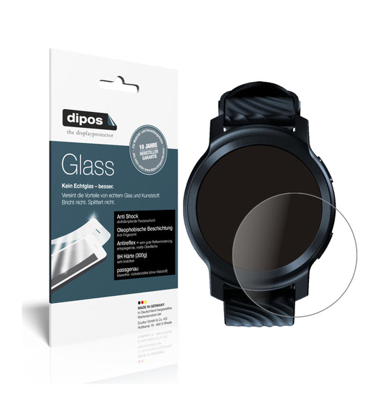 Matte Displayschutzfolie von dipos passend für Motorola Moto Watch 100, 9H kratzfest und blasenfrei montiert