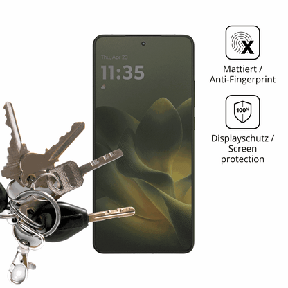 dipos Displayschutz für motorolamoto x70 air, mattierte Oberfläche, Blickschutzfilter und perfekter Passform