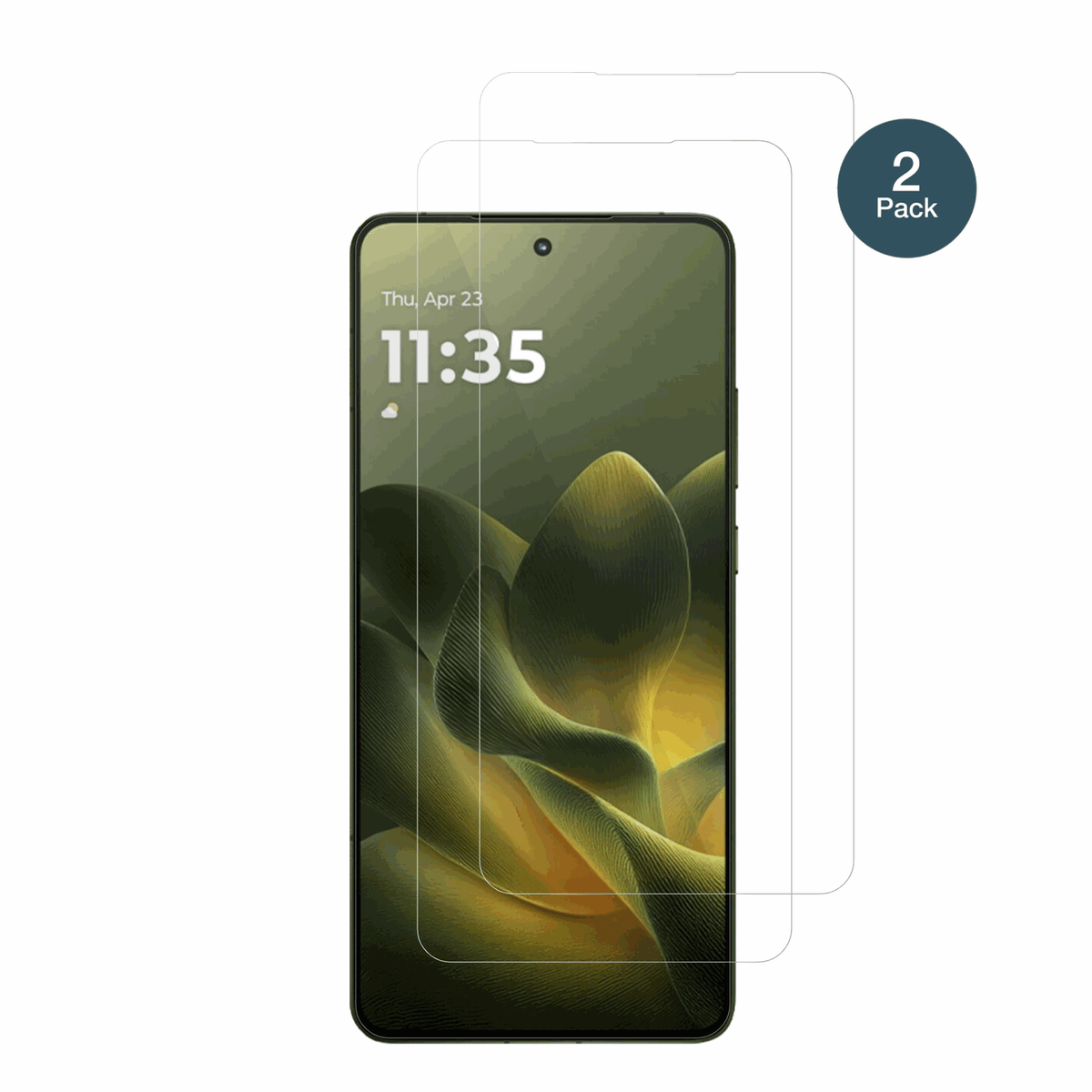 motorolamoto x70 air mit aufgebrachter dipos Flex Schutzfolie, glasklare Darstellung ohne Einschränkungen