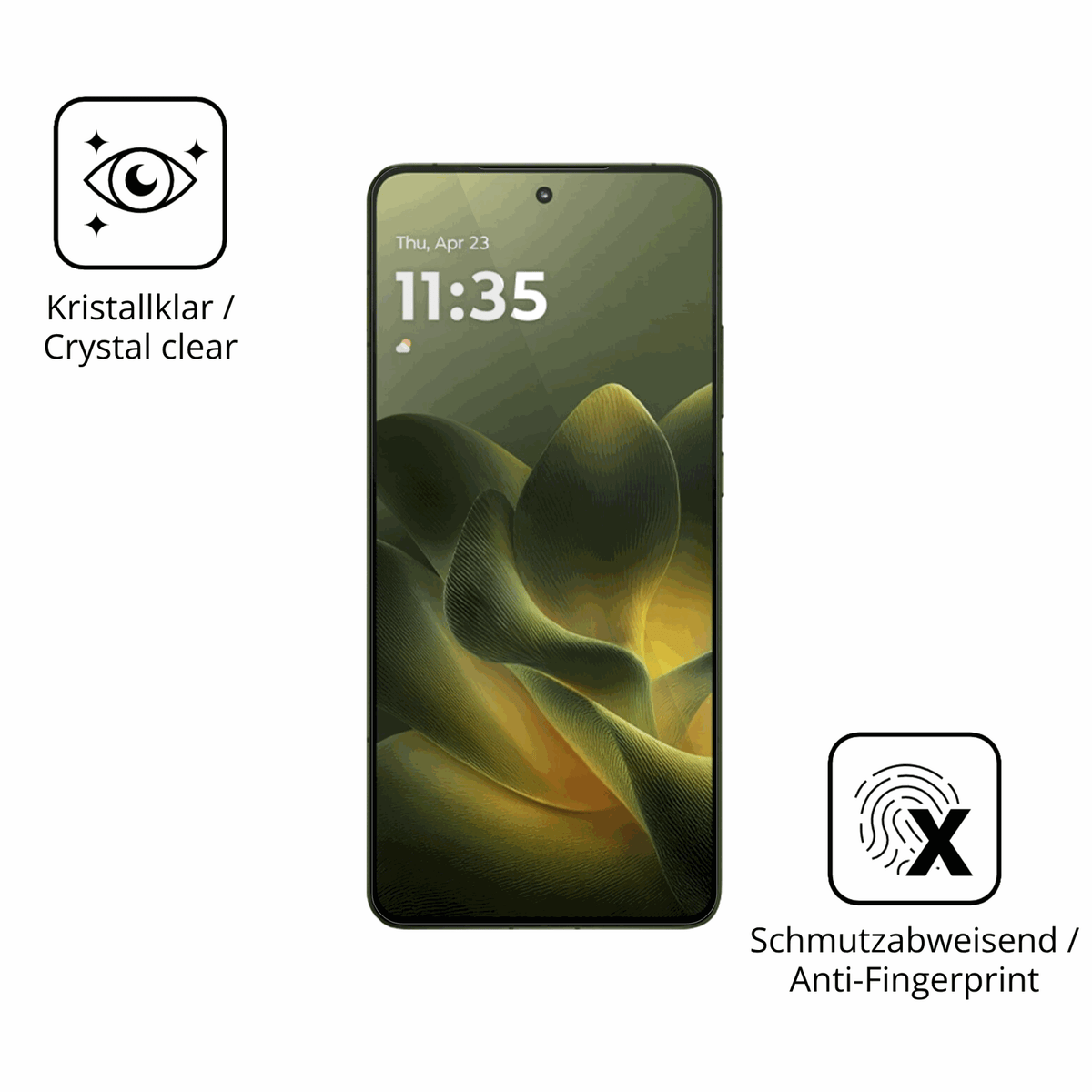 Flexible TPU-Folie passend zugeschnitten für motorolamoto x70 air, vollständige Abdeckung