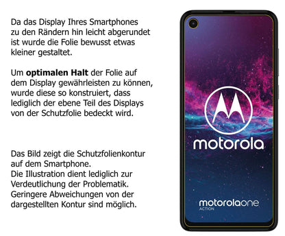 Dünne und klare Folie passend zugeschnitten für Motorola One Action