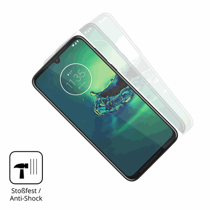 2x 3D Full Cover Schutzfolie für Motorola One Vision Plus