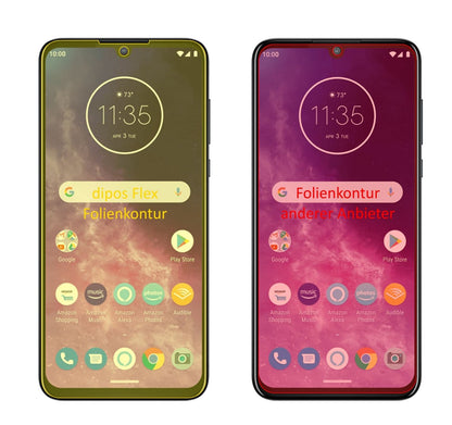 2x 3D Full Cover Schutzfolie für Motorola One Zoom