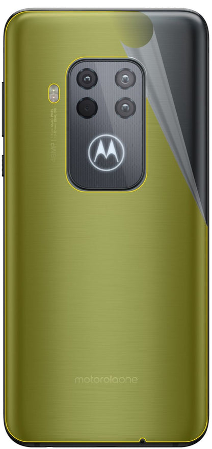 2x 3D Full Cover Schutzfolie für Motorola One Zoom Rückseite