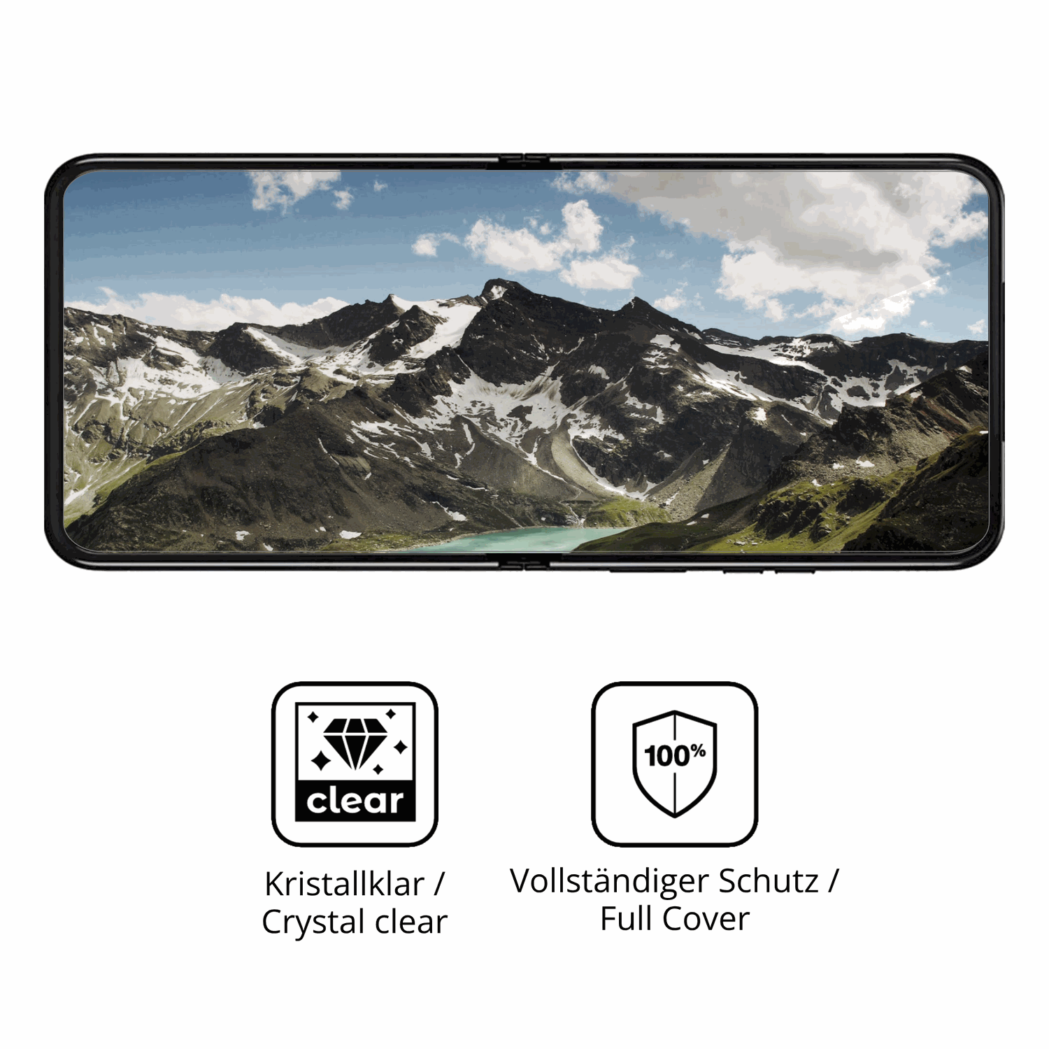 Dünne und klare Folie passend zugeschnitten für Motorola Razr 40 Ultra